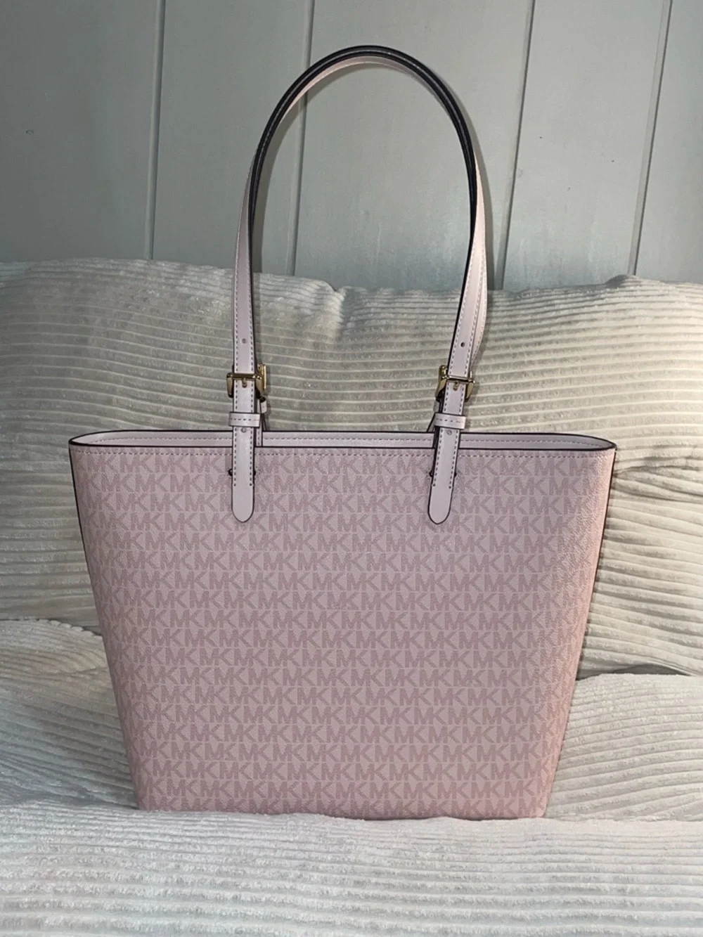 Michael Kors Blush Pink Signature Jet Set Tote 💖 - Picture 8 of 13